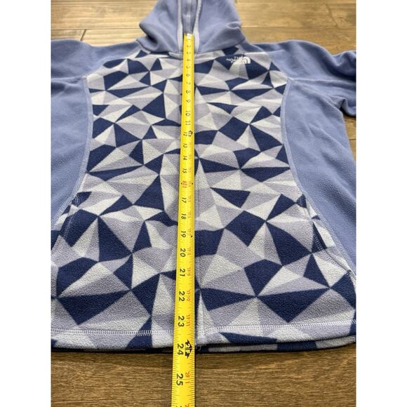 The North Face Youth Girls Blue Fleece Full Zip Outdoors Hoodie Jacket Size XL - Picture 9 of 10